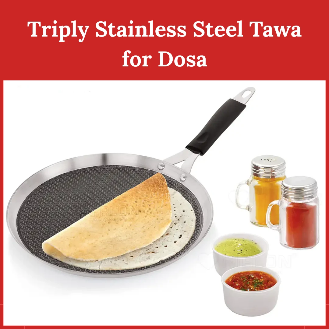  Triply Stainless Steel Tawa for Dosa