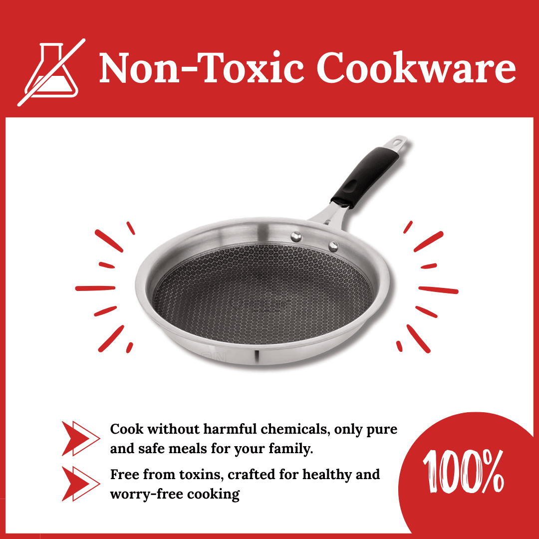 Prima Honeycomb Triply Stainless Steel Fry Pan