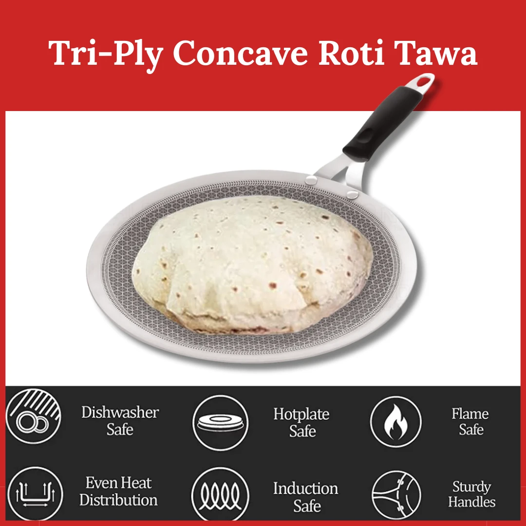 TriPly Concave Roti Tawa