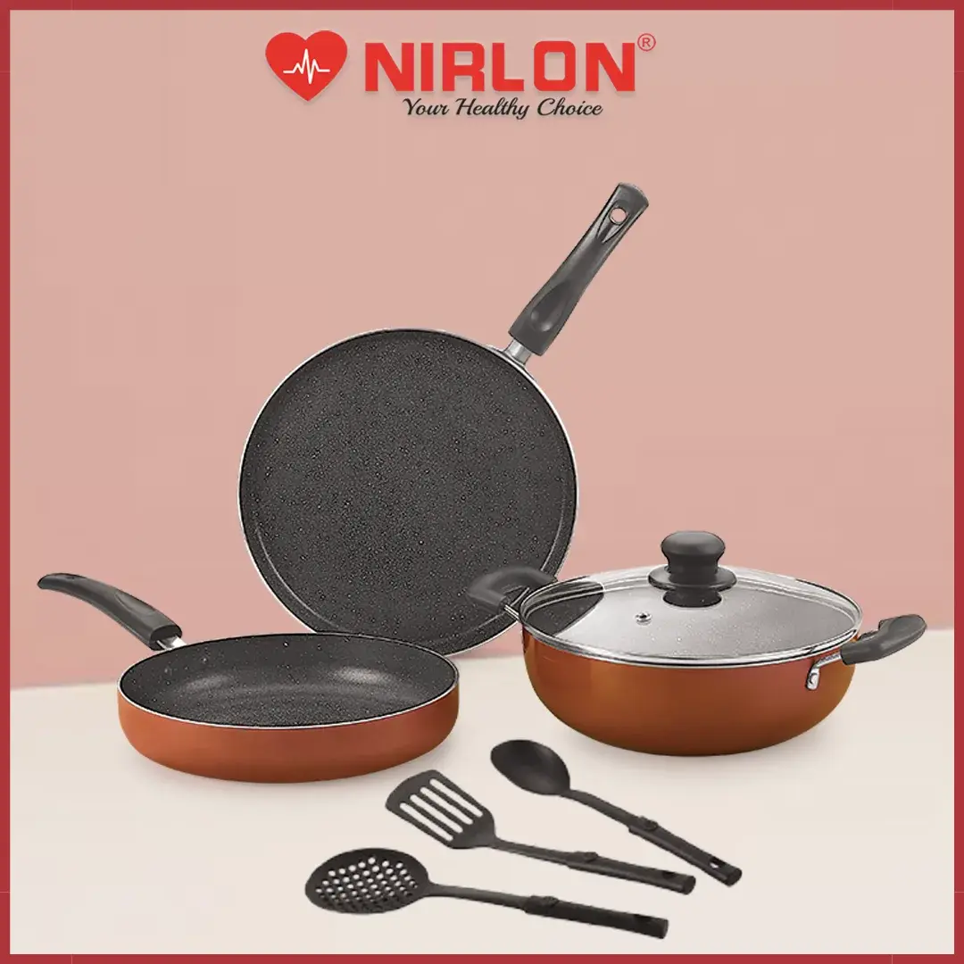 Brownie Granite Non Stick Aluminium Cookware Gift Set