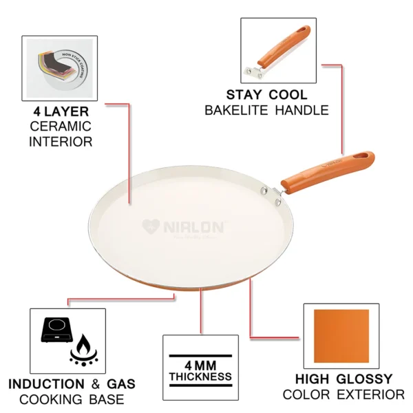 Ceramic Non Stick Flat Dosa Tawa