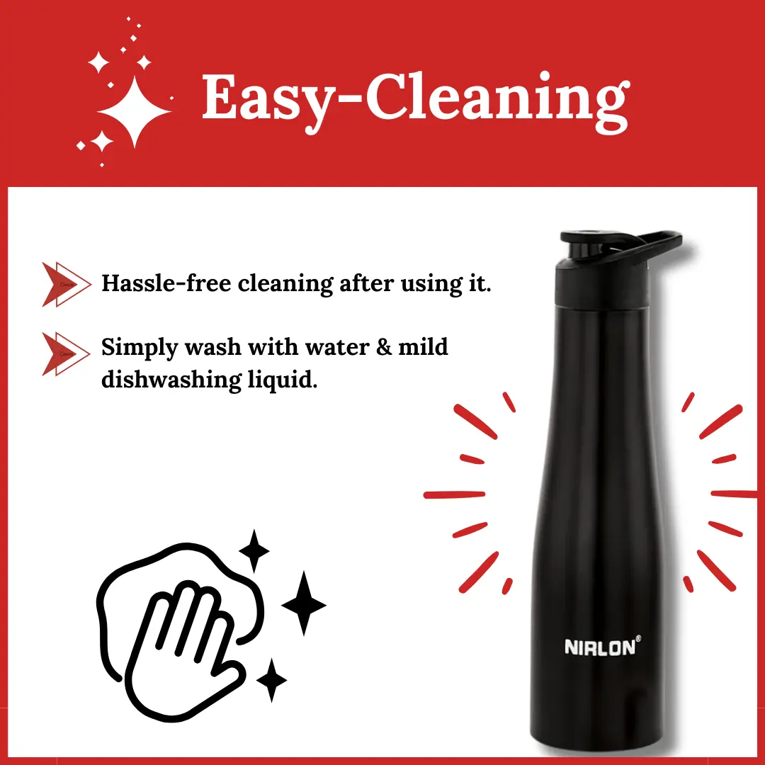 Tall Bell Single Wall Stainless Steel Water Bottle 1000ml