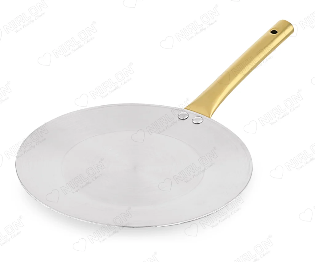 NIRLON Karat Triply Stainless Steel Concave Tawa