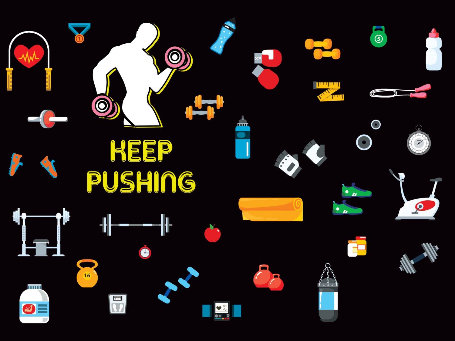 NIRLON Stainless Steel Single Walled Water Bottle 750ml, Water Bottles For Fridge, School,Gym,Home,office,Boys, Girls, Kids, Leak Proof (UV Printed Bottle, Keep Pushing, Sipper Cap) - Image 3