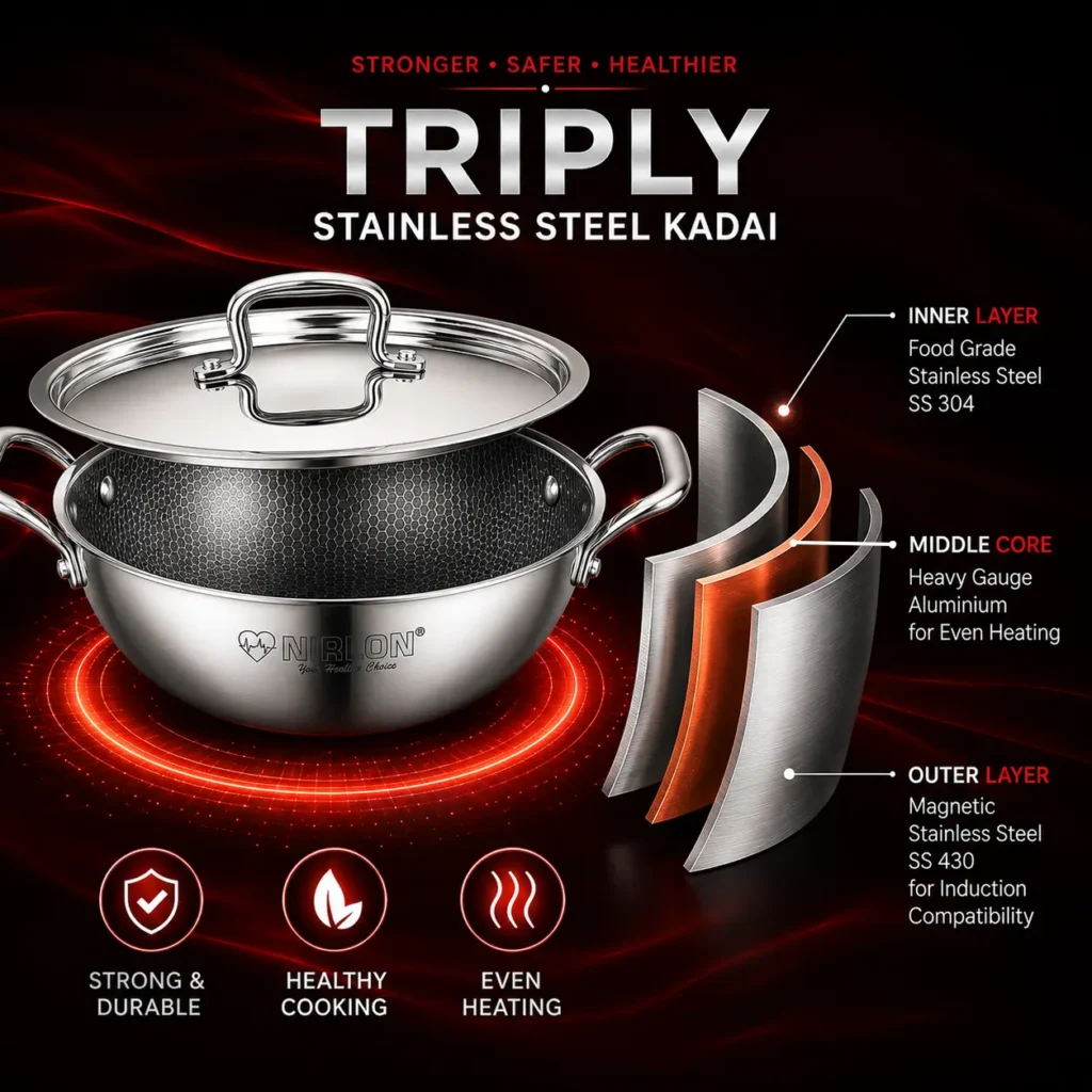 Triply Stainless Steel Cookware