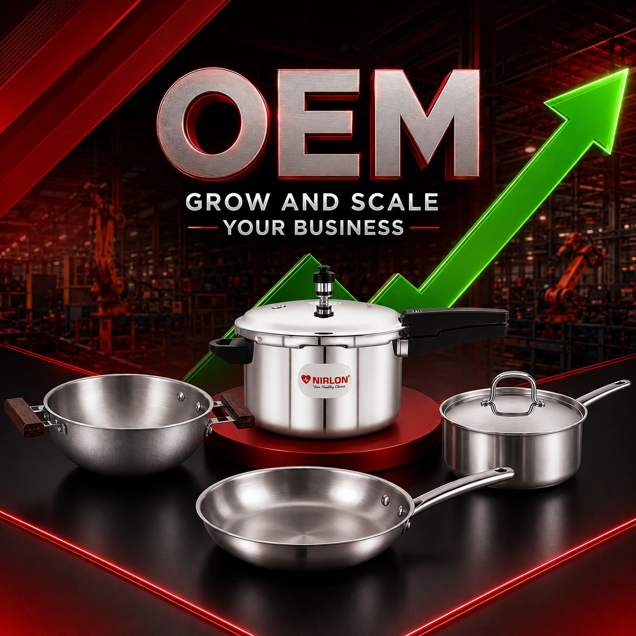 Triply stainless steel cookware